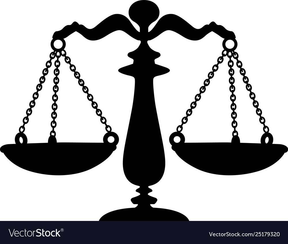 Justice scale eps Royalty Free Vector Image - VectorStock