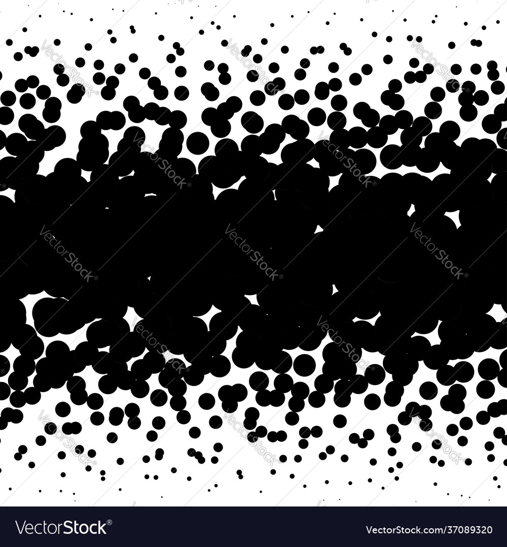 Linear pointillist halftone screentone random vector image Linear pointillist halftone screentone random