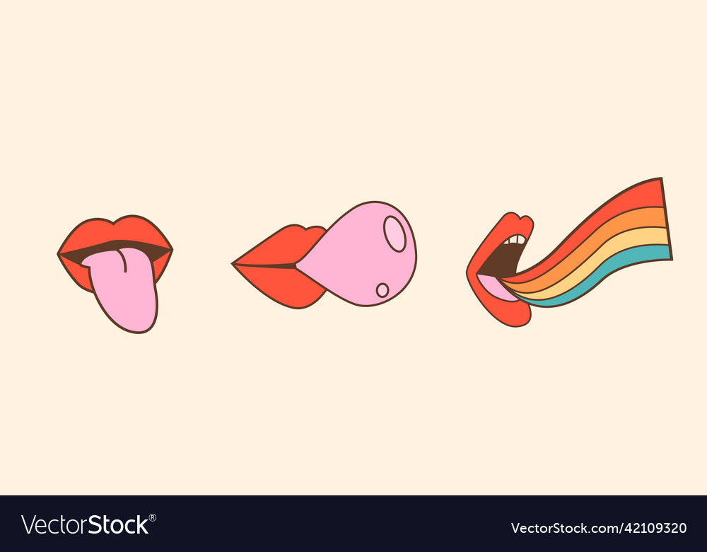 Retro Pink Bubblegum Smile