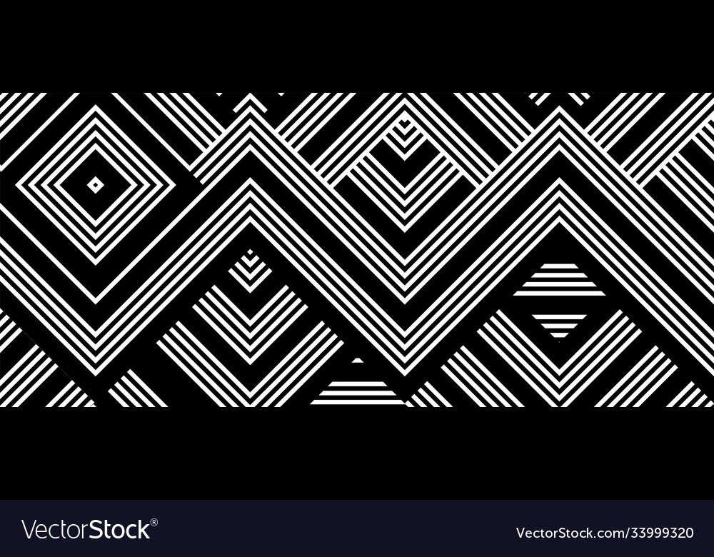 Seamless abstract pattern with black white