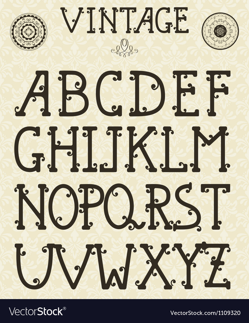 Vintage Scroll Pattern