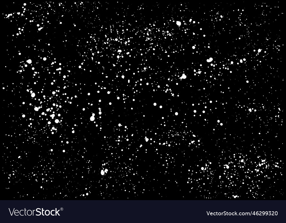 White paint ink splatter on black background vector image White paint ink splatter on black background