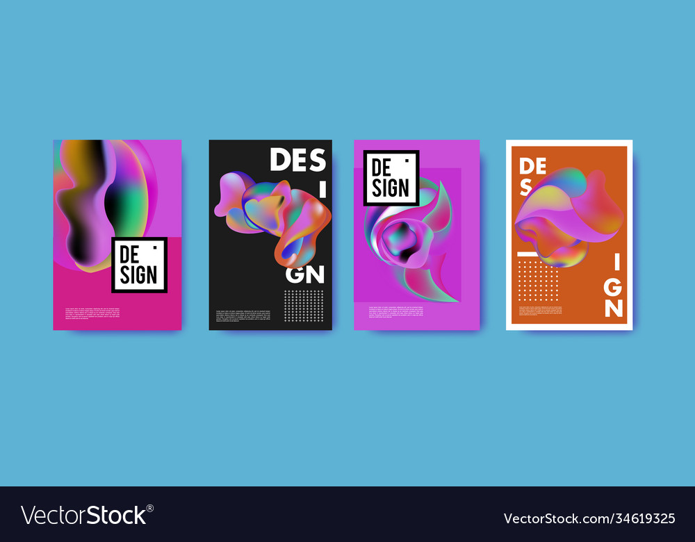 Abstract colorful liquid and fluid pattern Vector Image Abstract colorful liquid and fluid pattern