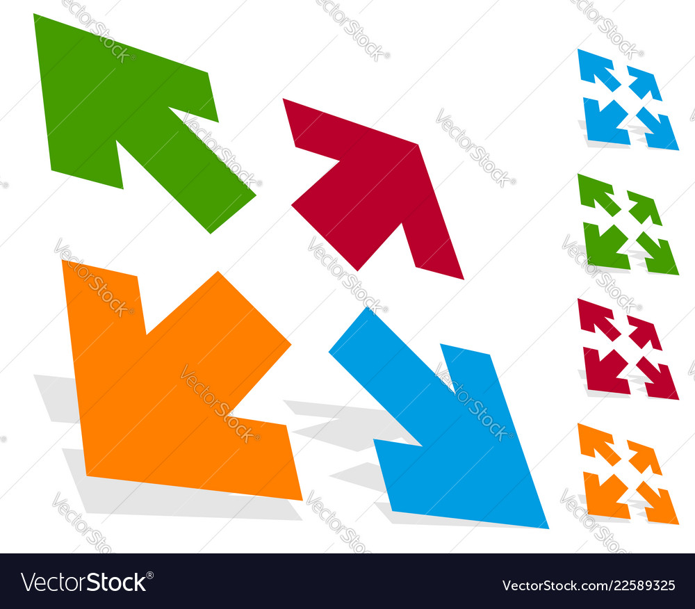 Arrows in 4 direction - resize align maximize