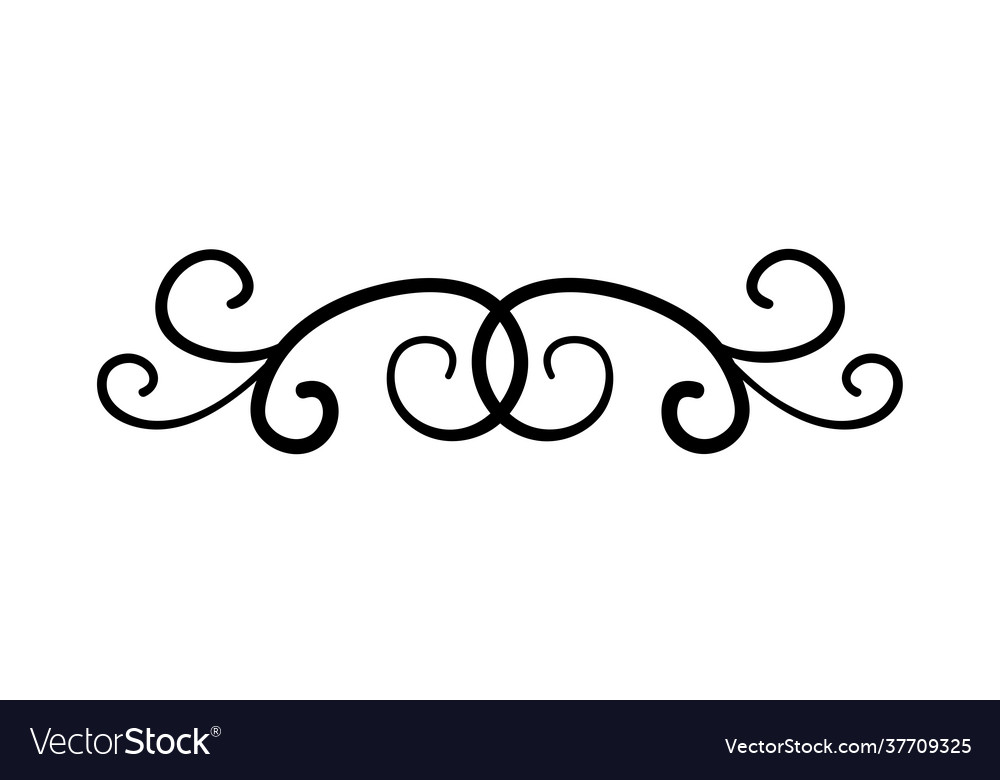 Hand drawn divider Royalty Free Vector Image - VectorStock