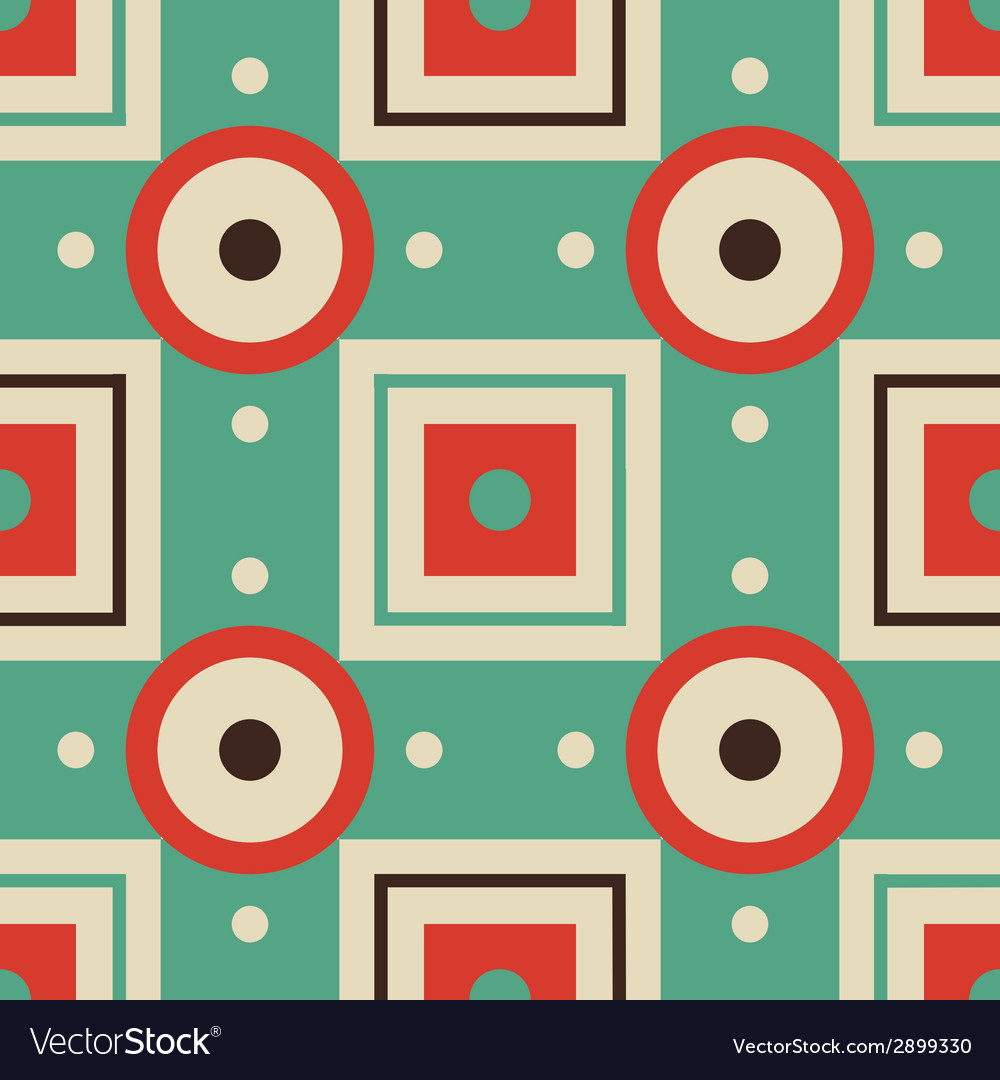 Abstract geometric seamless retro pattern
