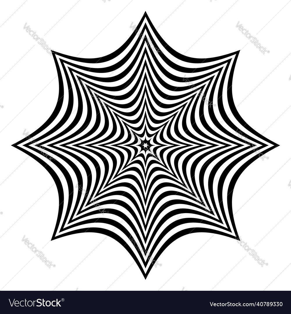 Abstract geometric shape striped lines pattern vector image Abstract geometric shape striped lines pattern