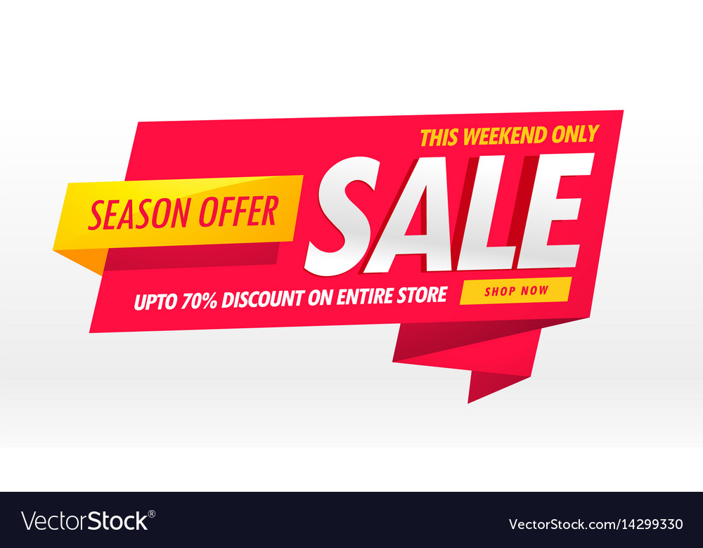 Amazing sale banner promotional template