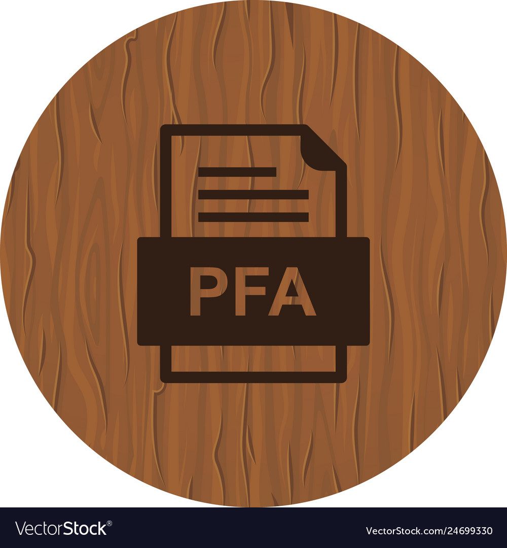 Pfa file document icon