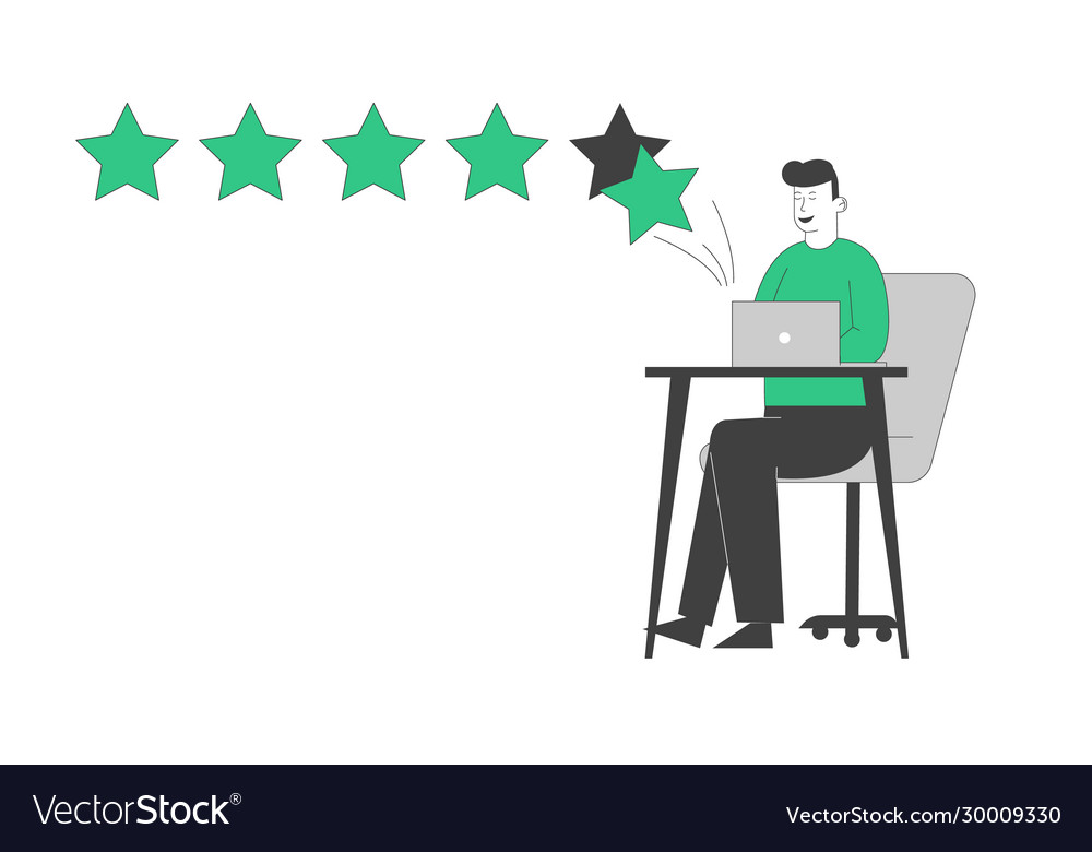 Ranking evaluation and rating classification vector image Ranking evaluation and rating classification