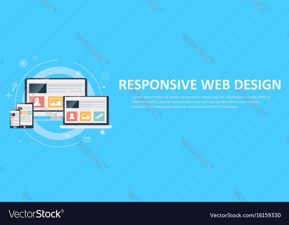 Responsive web design including laptop desktop
