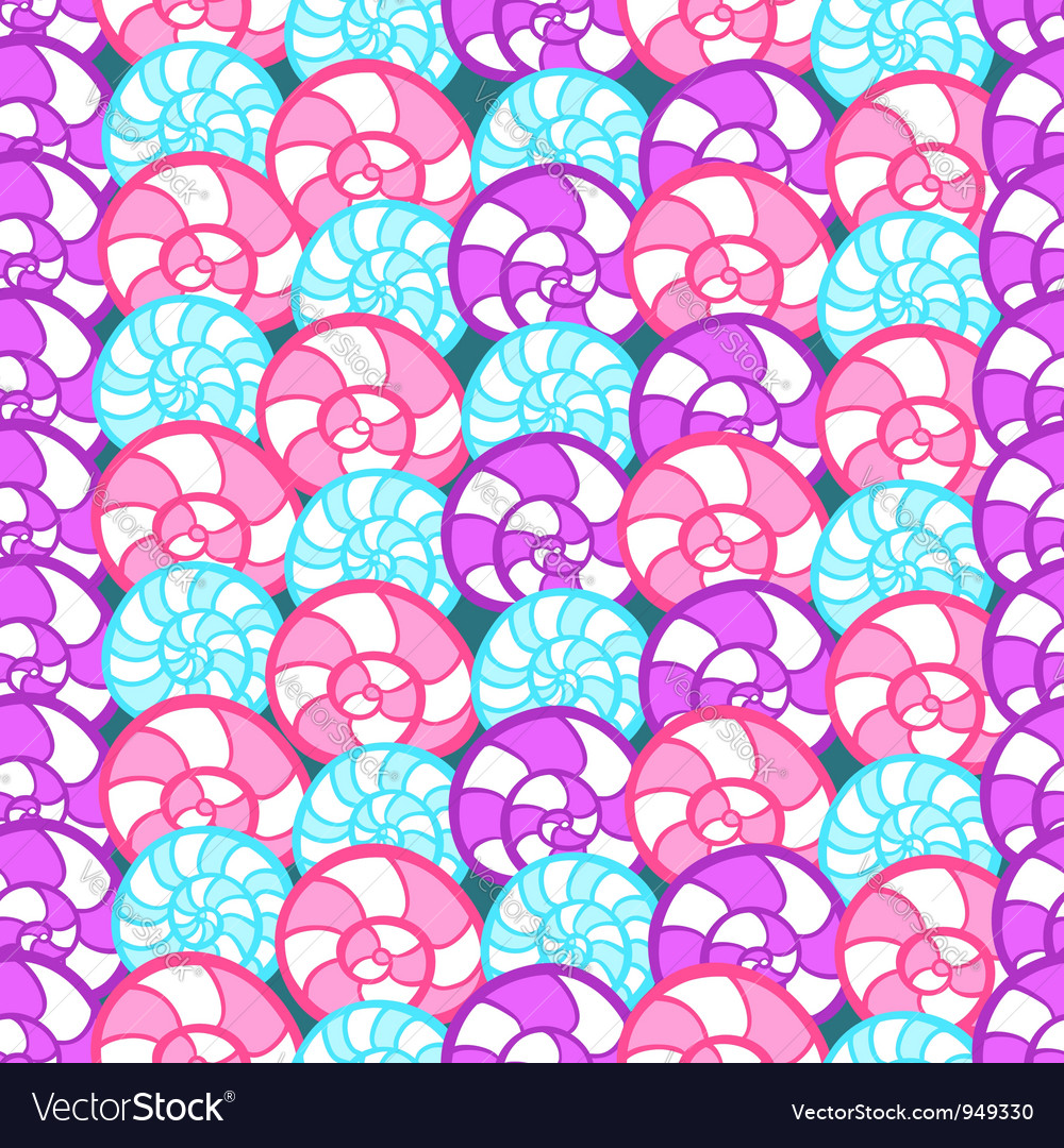 Retro shells pattern