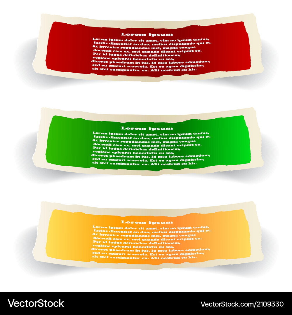 Set colored banners Royalty Free Vector Image - VectorStock