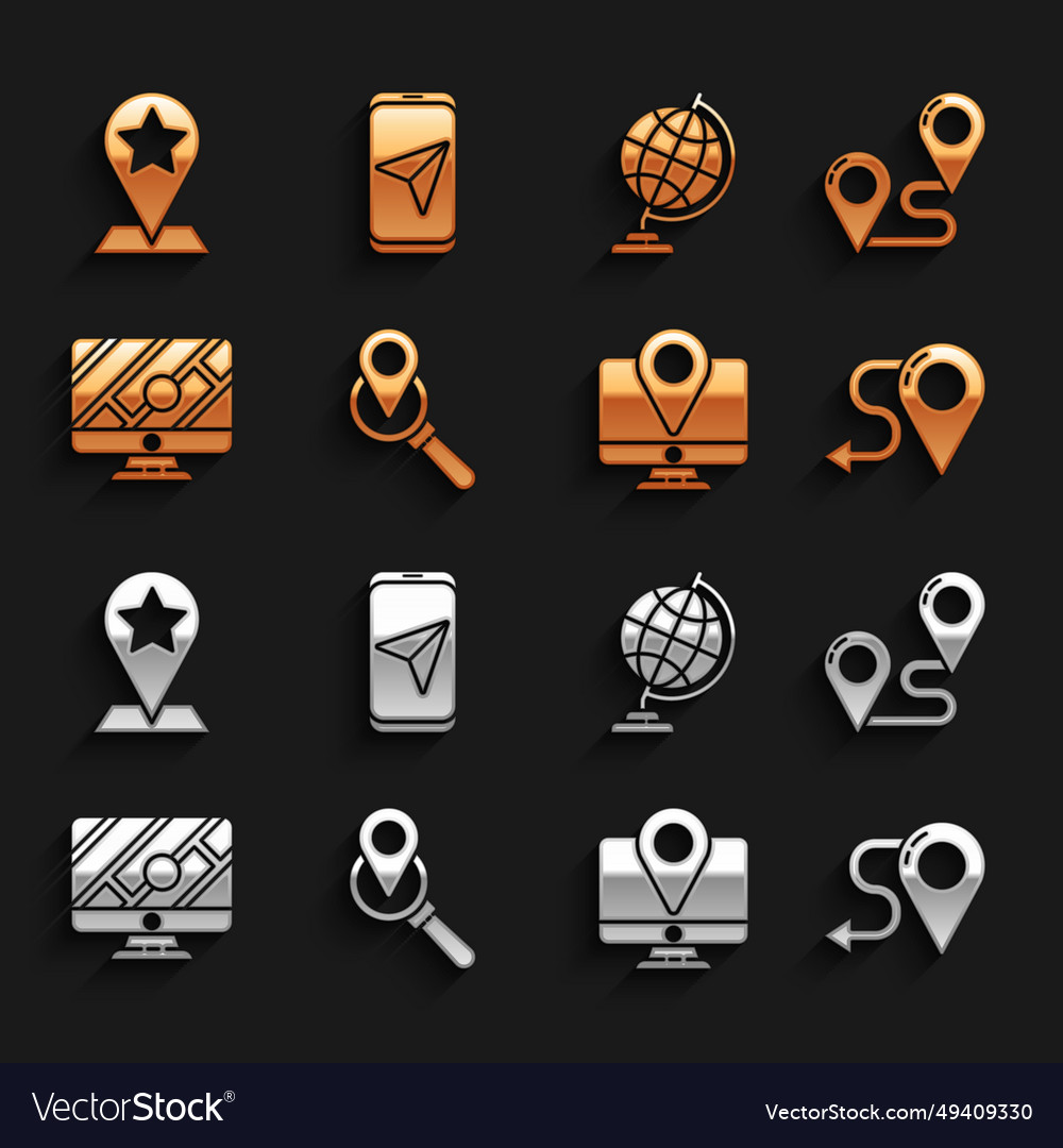Set search location route monitor with marker