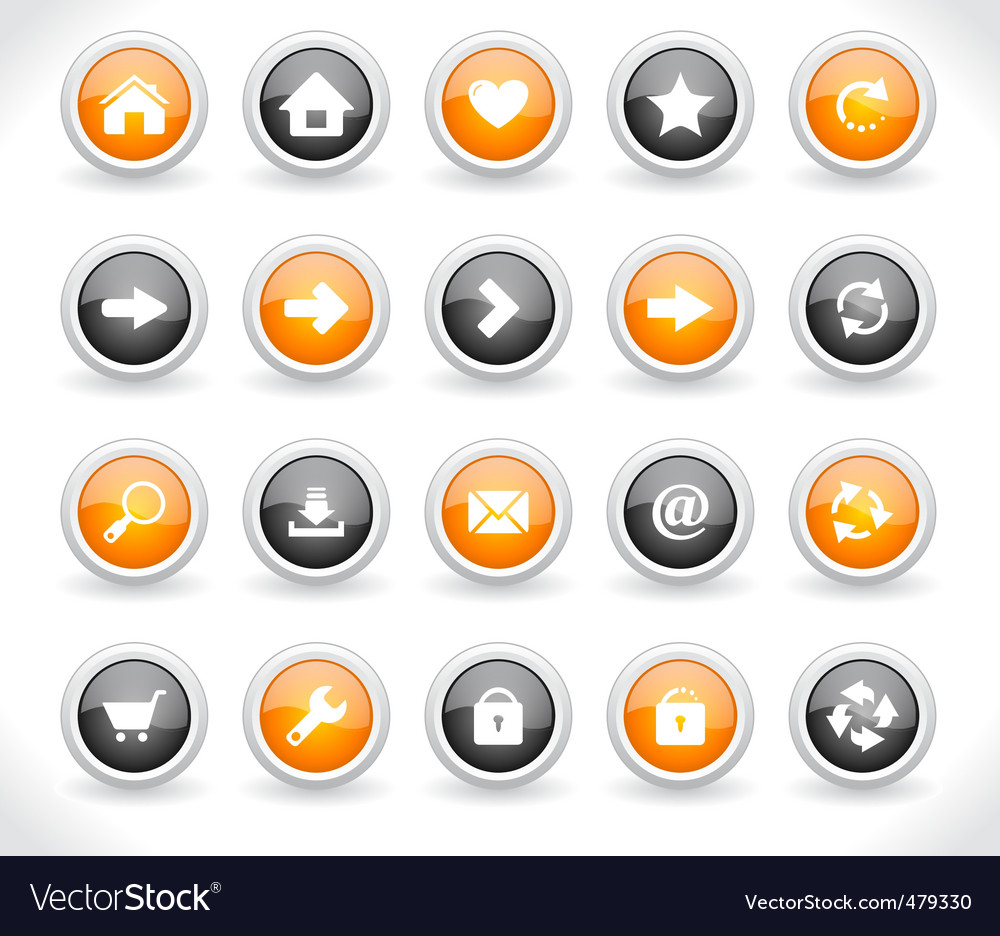 Website interface buttons