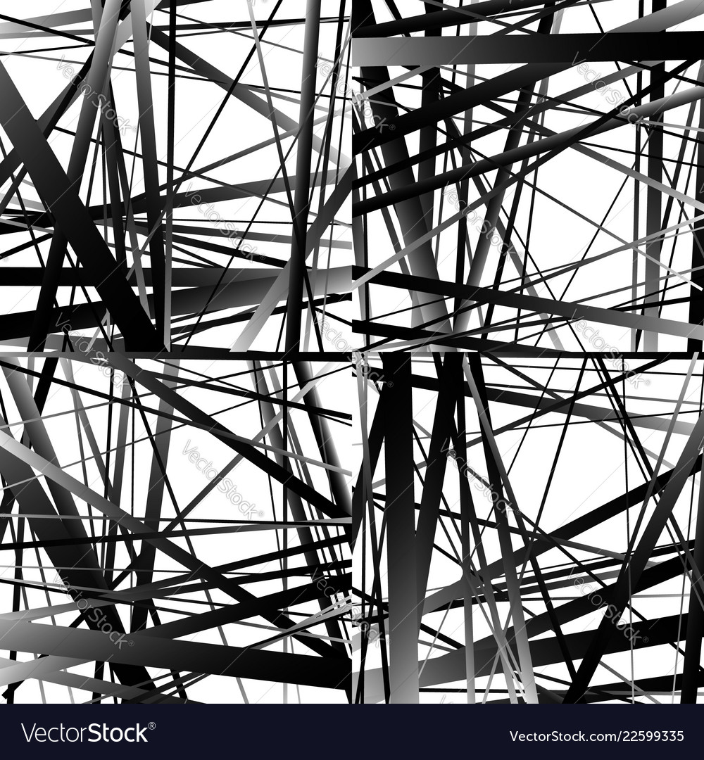 Abstract irregular straight lines pattern set vector image Abstract irregular straight lines pattern set