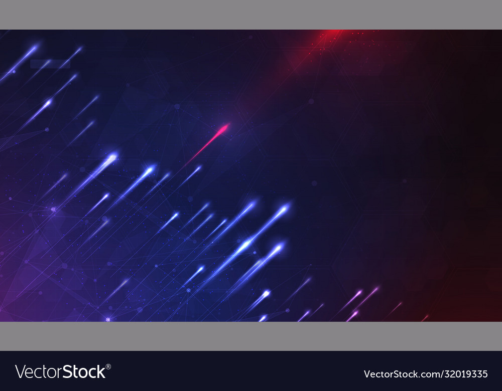 Abstract technology data visualization background vector image Abstract technology data visualization background