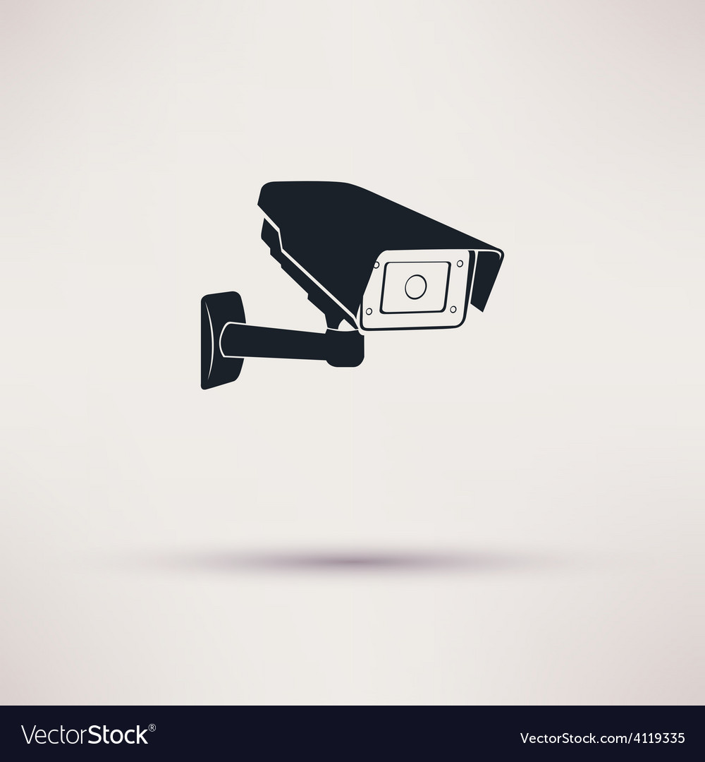 Camera hours security surveillance camera or CCTV Vector Image