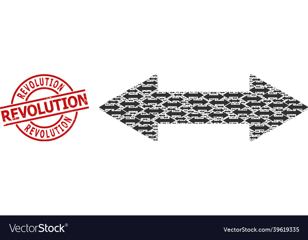 Horizontal exchange arrow icon recursive vector image Horizontal exchange arrow icon recursive