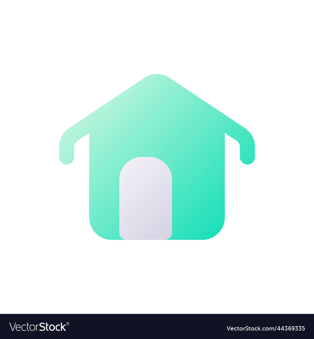 House pixel perfect flat gradient two-color ui vector image House pixel perfect flat gradient two-color ui