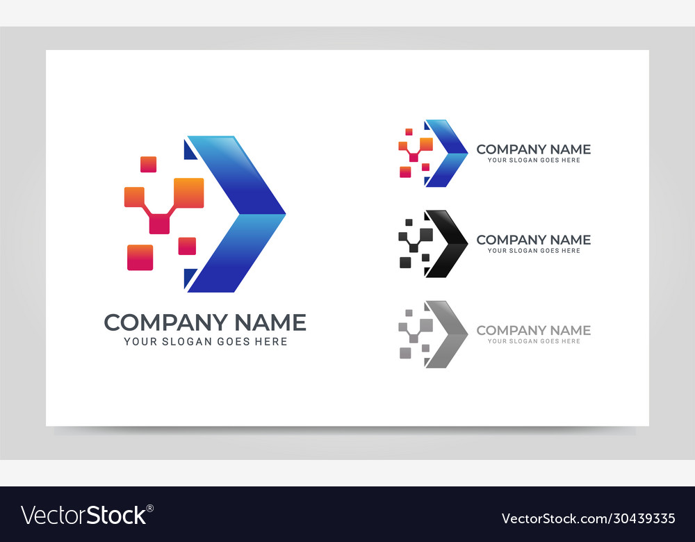 Moderne abstrakte Pfeil-Logo-Design Grafik vector image Moderne abstrakte Pfeil-Logo-Design Grafik