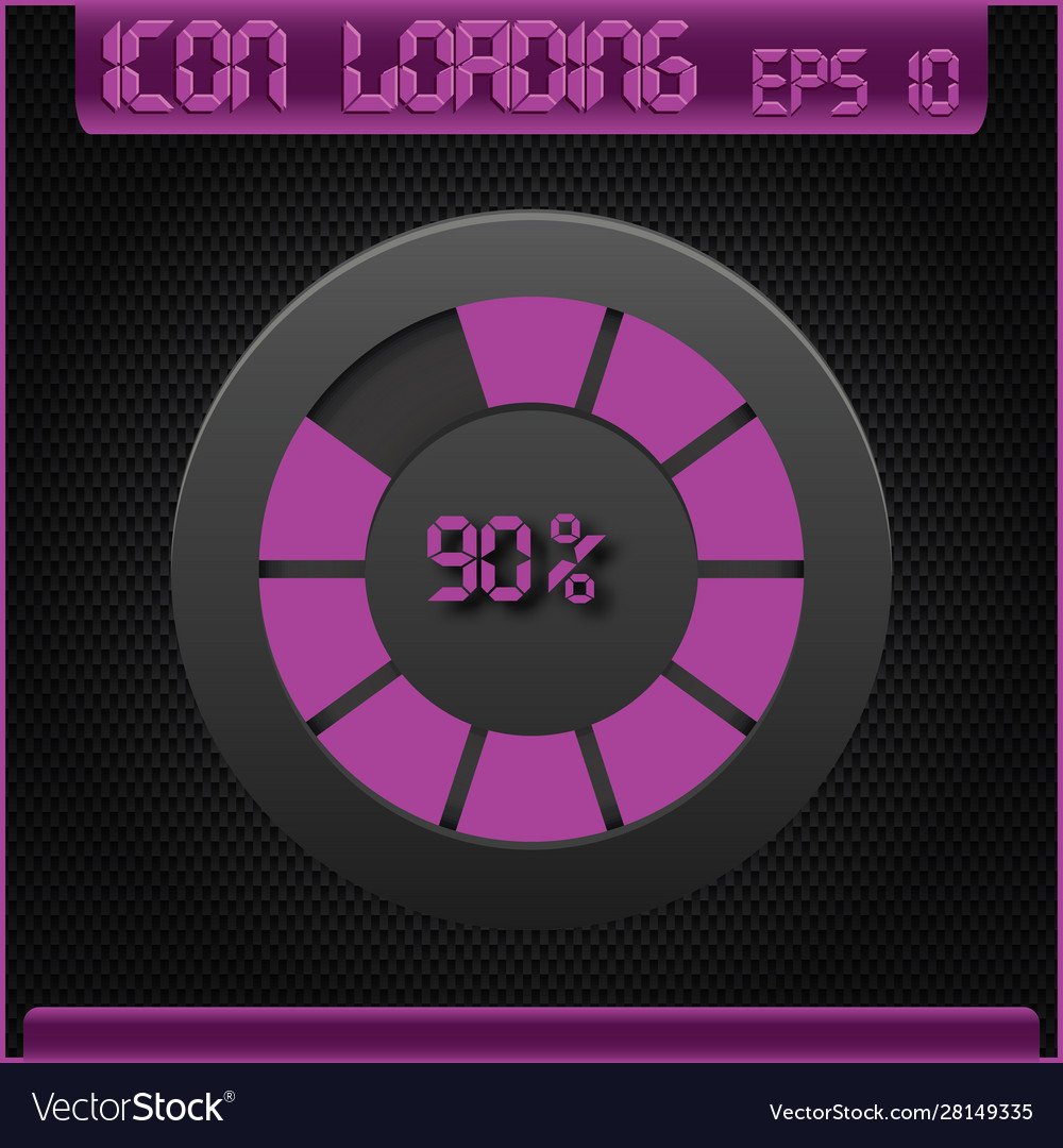 Progress loading icons Vector Image Progress loading icons