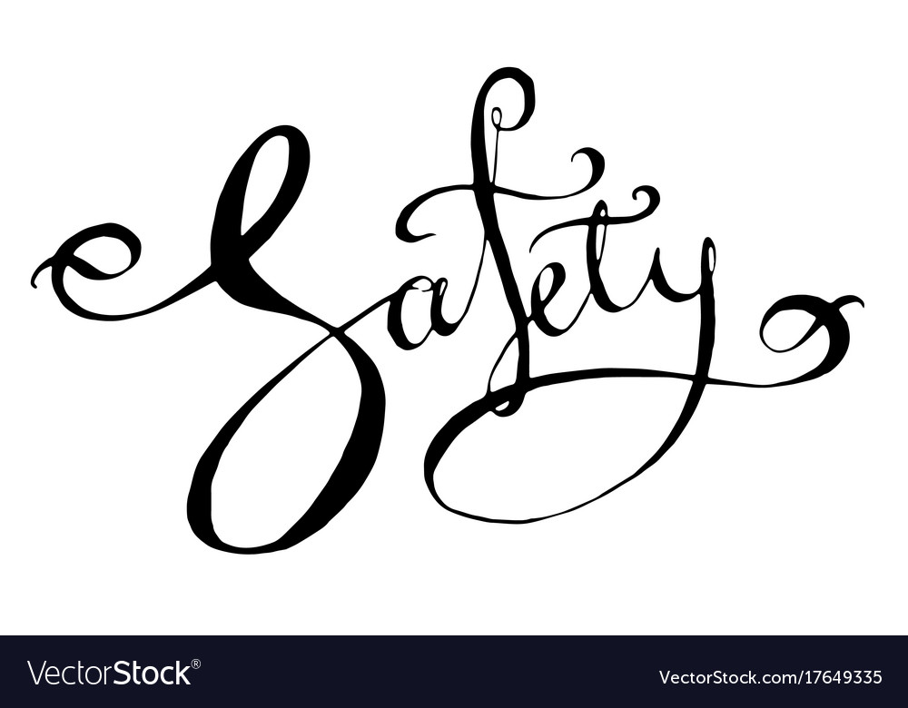 safety-lettering-word-royalty-free-vector-image