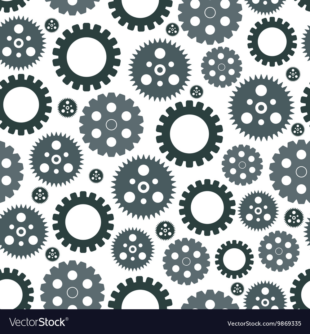 Seamless pattern of gears