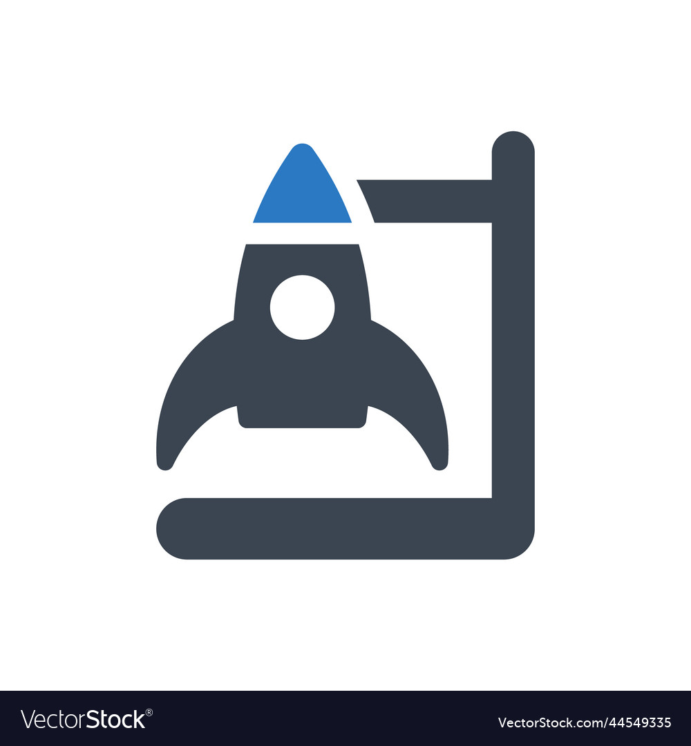 Spaceship launch icon