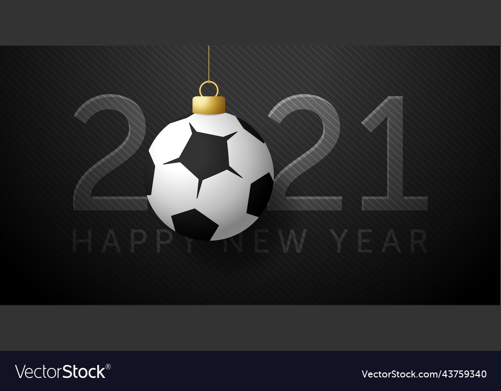 2021 happy new year sports greeting card