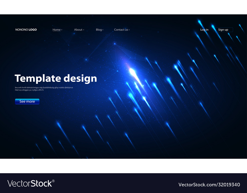 Abstract technology data visualization background vector image Abstract technology data visualization background