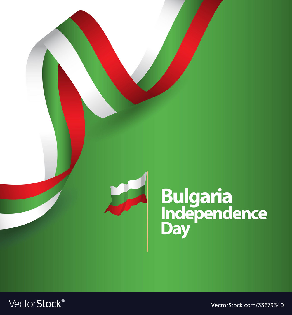 Bulgaria independence day template design