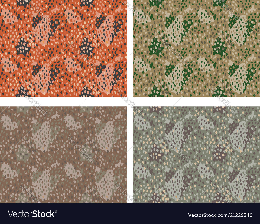 Camouflage pattern design with different color Vector Image Camouflage pattern design with different color
