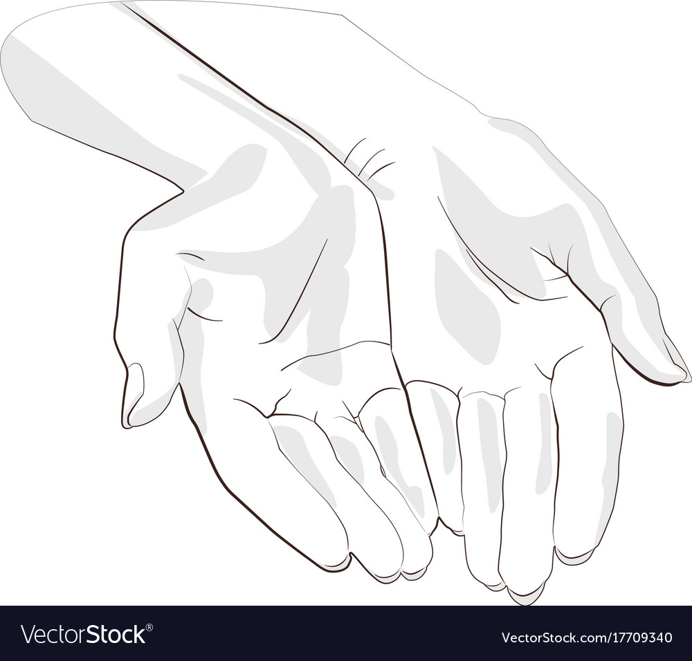 Character pair of hands with exposed palm request