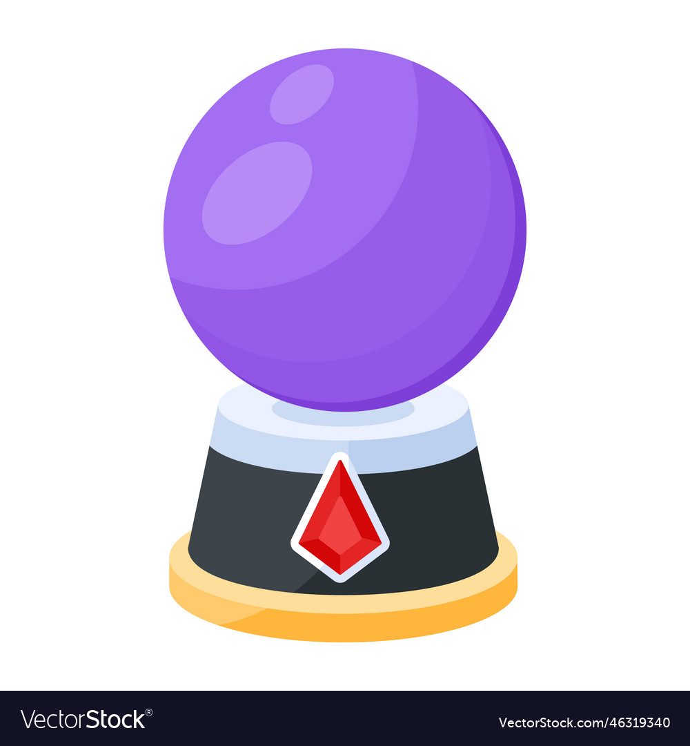 Crystal ball Royalty Free Vector Image - VectorStock