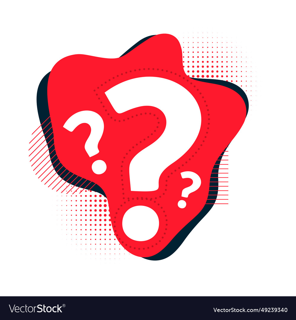 Fluid style question mark symbol background