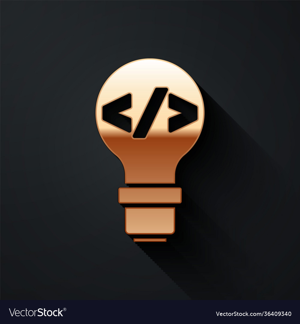 Gold web design and front end development icon vector image Gold web design and front end development icon