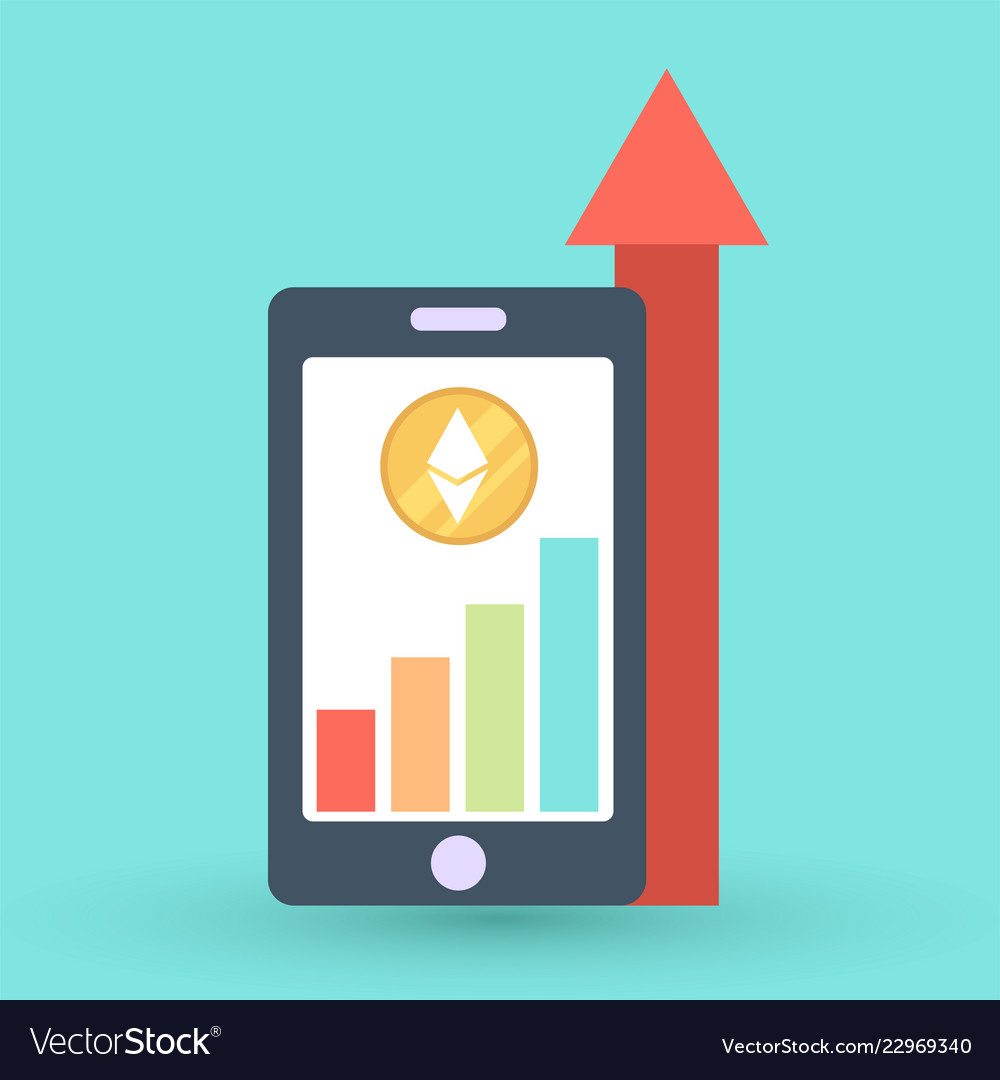 Icon with ico blockchain concept vector image Icon with ico blockchain concept