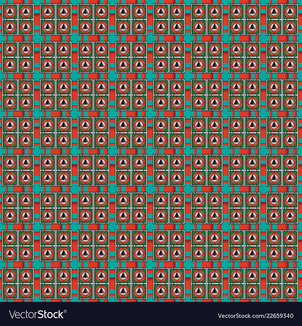 Seamless pattern with simple geometrical form Vector Image Seamless pattern with simple geometrical form