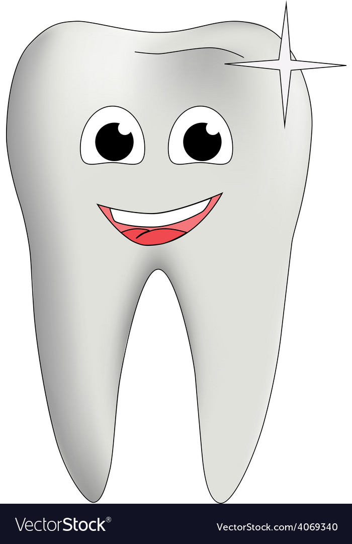 Tooth face Royalty Free Vector Image VectorStock