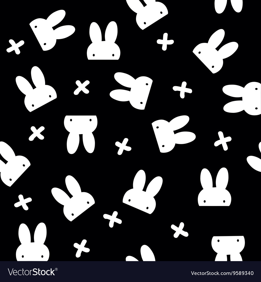 White Rabbit Seamless Pattern