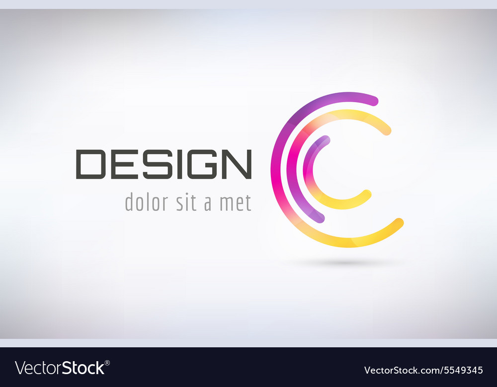 Abstract C Circle Logo Template