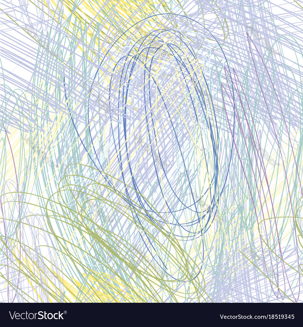 Chaotic Line Sketch Pattern