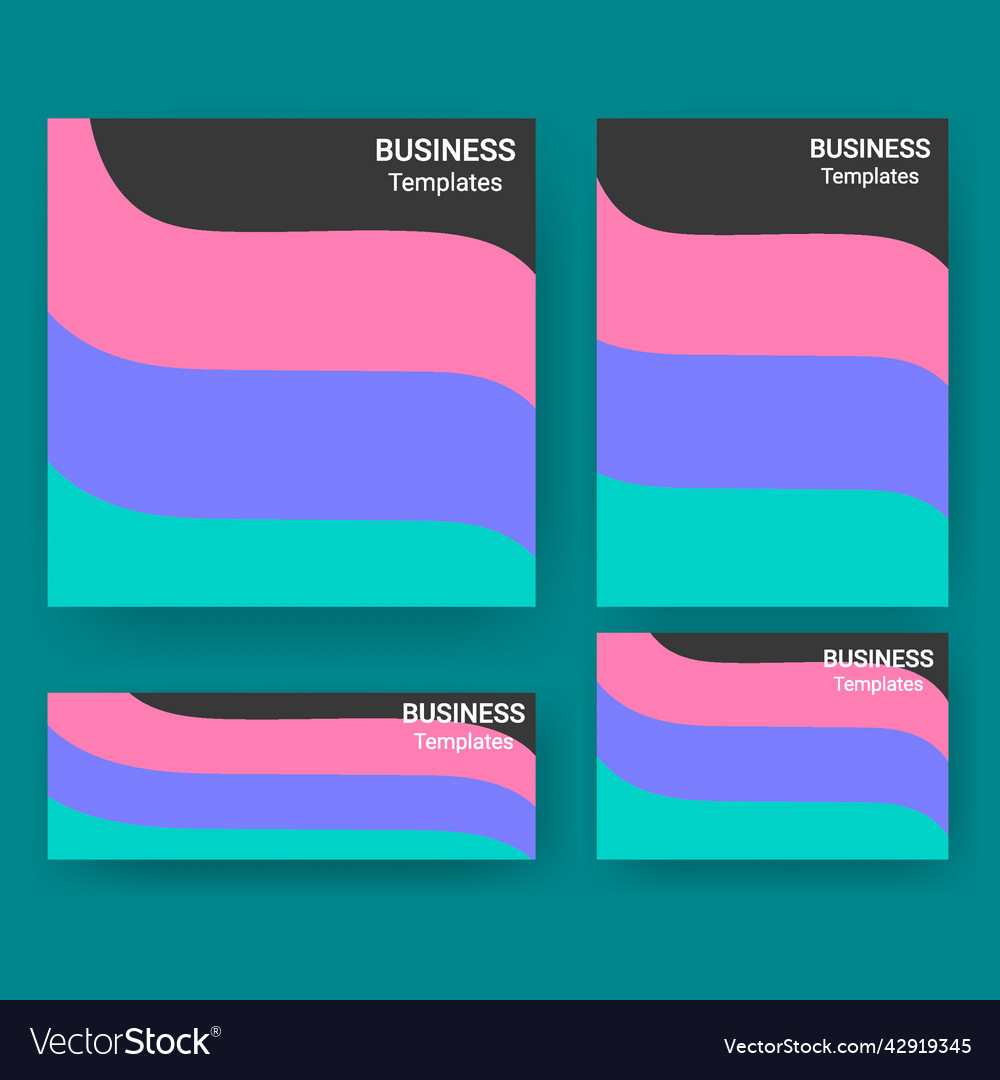 Colors stripe pattern business templates for print