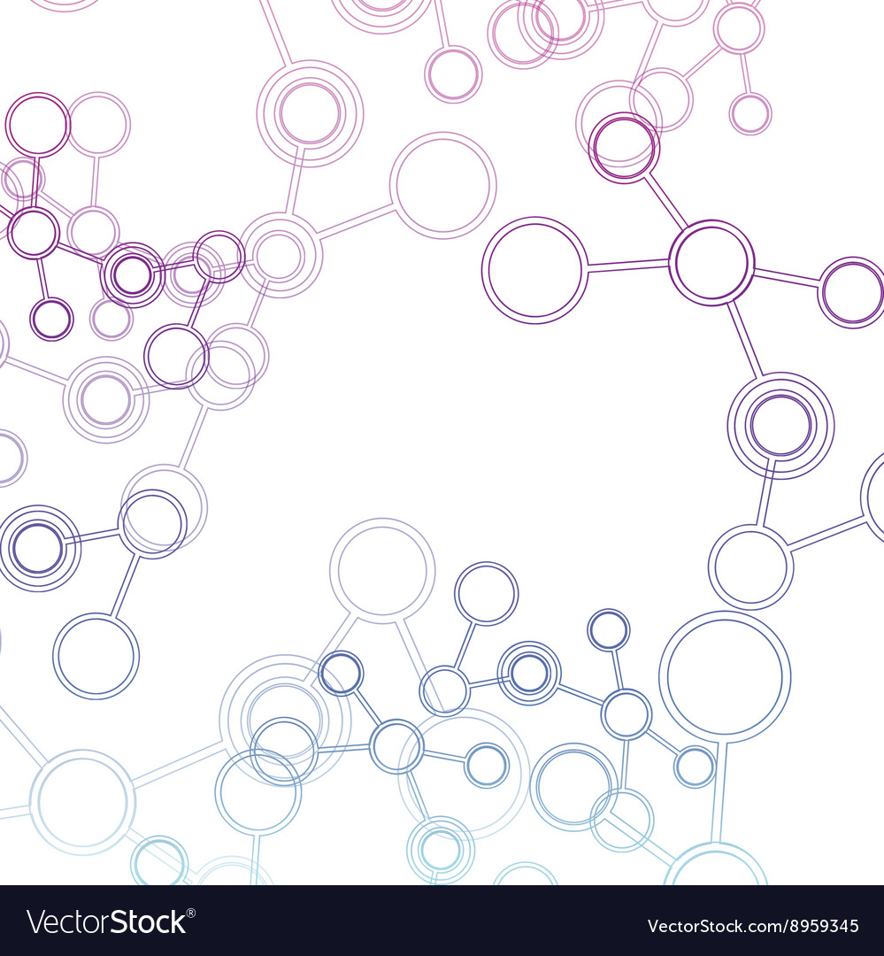 Design science concept molecule background