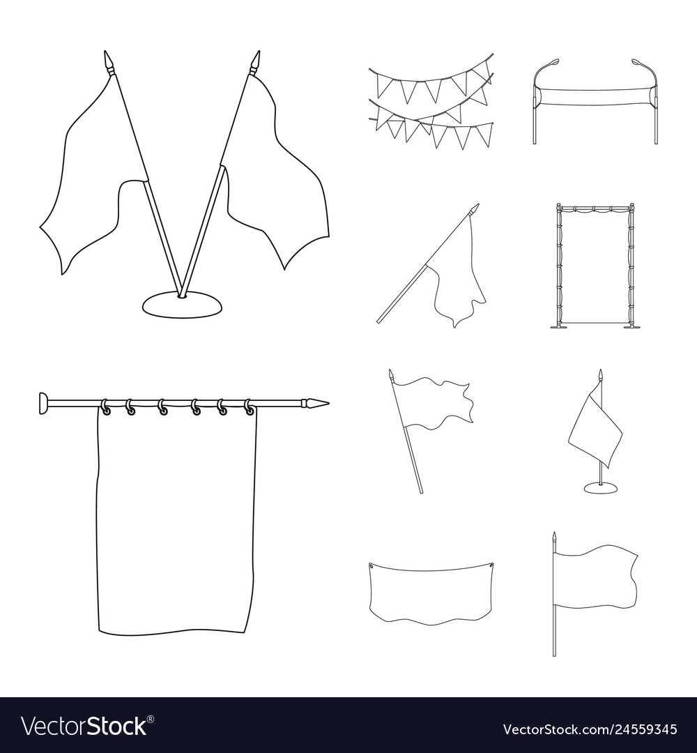 Isolated object of blank and canvas symbol vector image Isolated object of blank and canvas symbol