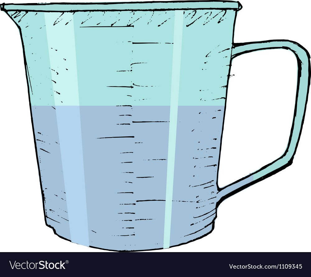 Measuring Cup Royalty Free Vector Image - Vectorstock