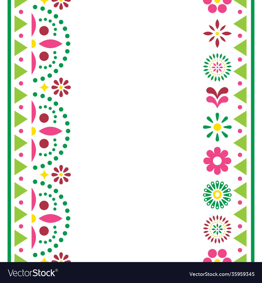 Mexican happy greeting card or invitation Vector Image