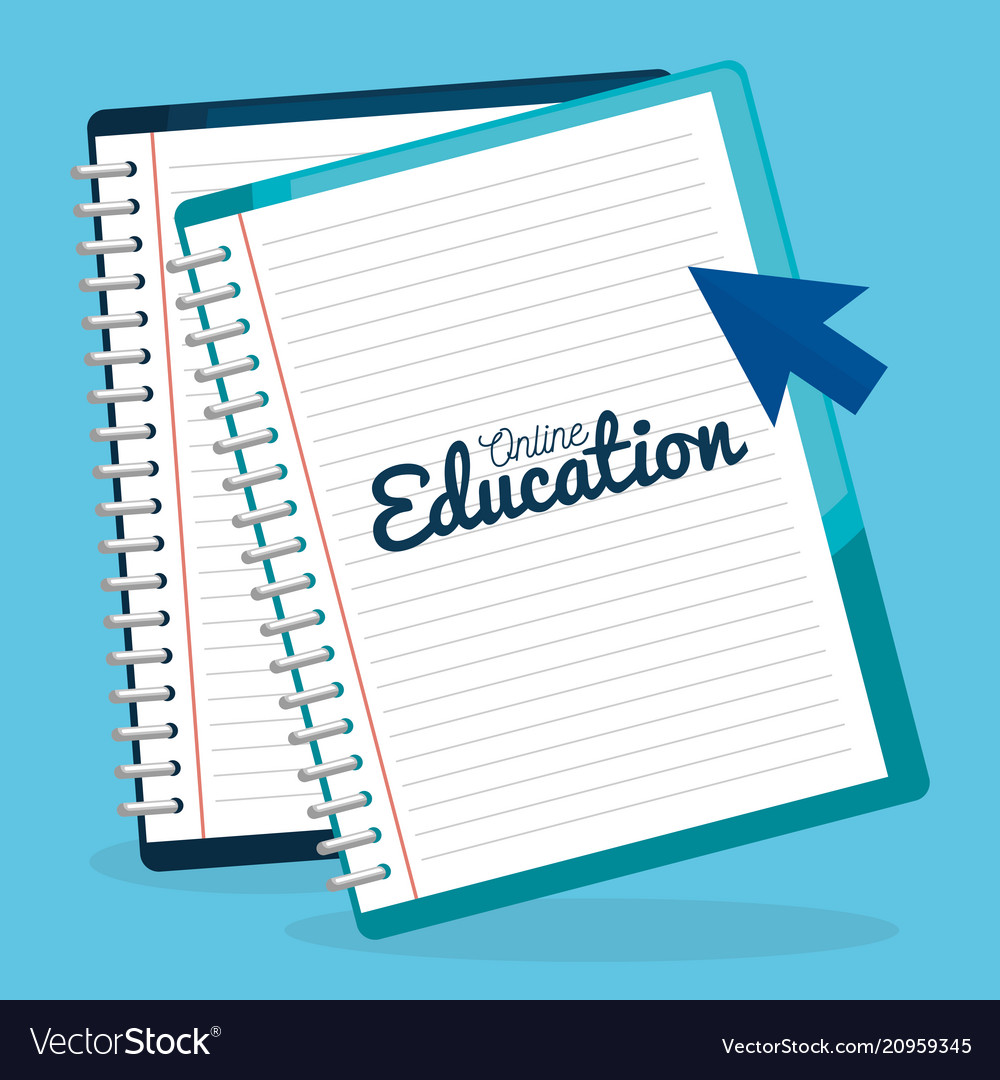 On line education with notebooks