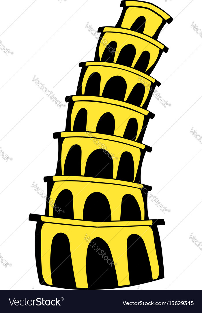 The Leaning Tower Of Pisa Cartoon